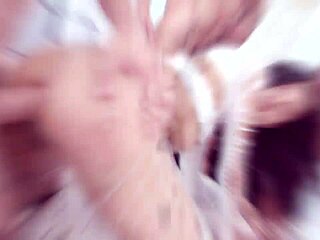 Sandra soul takes balls deep anal dap with gaping and swallowing cum.