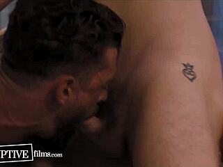 Gay lovers Alpha Wolfe and Max Adonis share a rough flip fuck in an erotic tale.