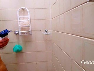 Latina Milf Masturbates Hard in Steamy Shower