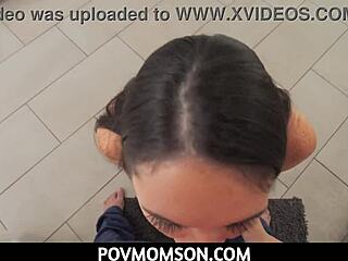 Stepson discovers small-titted milf stepmom Ashley Wolf as total slut