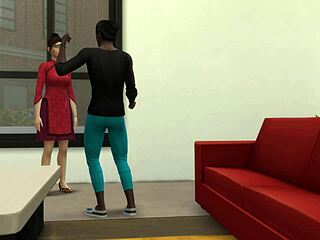 Japanese MILF tries big black cock for money?