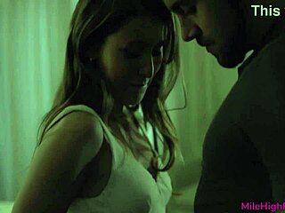 Paige Owens bent over for doggystyle with big cock. Petite teen gets blowjob.