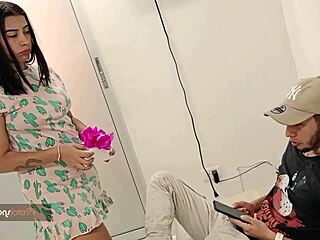 Wow! Trying Sensual Lingerie in Front of My Stepbrother!