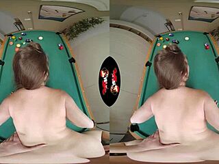 Vrlatina - Huge Tits Latina Plays Pool on Table