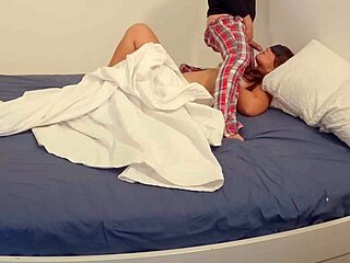 Unplanned sex in a hotel room between stepson and his stepmom