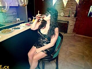 Mature Chubby Woman With Big Tits Gets Seduced At Party For Sex And Blowjob