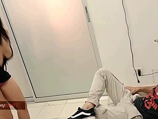 Wow! Trying Sensual Lingerie in Front of My Stepbrother!