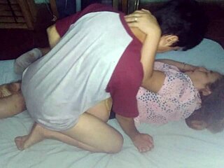 Side Action in a Seductive Yellow Thong with Amateurs