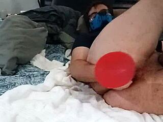 chastity caged pup toys with bad dragon