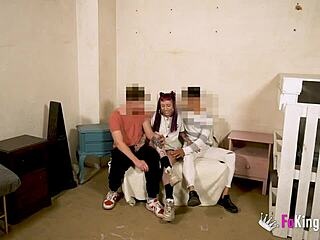 Punk brunette babe lures her two best friends into wild action. Her occupied place turns into a steamy mmf spot.