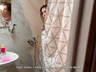 Stepson bangs stepmom hard in hotel room shock.