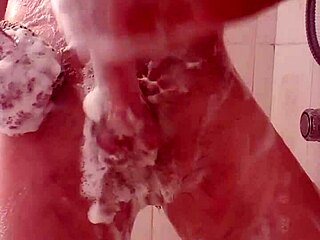 I love jerking off in the shower, feeling the cum build up intensely