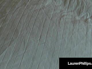 Lauren Phillips skillfully sucks a cock bursting with cum