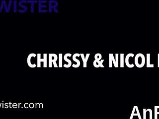 Nasty lesbian stunners fist tight twats and anals hard