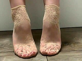 Very Hot Show of Sexy Legs in Pantyhose