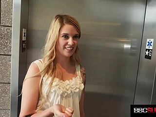 Texas Blonde Holly Milks Huge Dark Dick