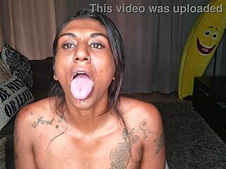 i'm drooling on the couch, wiggling my tongue around like a kinky desi babe