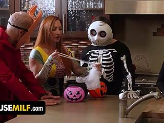 When it comes to halloween pranks nobody is better than these 3 naughty stepsiblings - freeusemilf