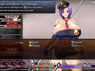 karryn fingers herself to powerful anal orgasm in prison hentai