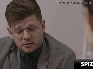 Jenny Doll, slim brunette, drilled hard by her kinky psychologist 😈