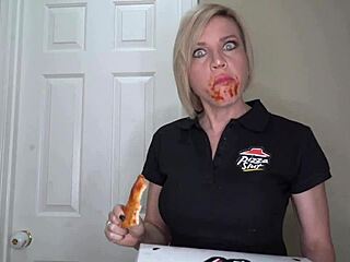 wow, can this pizza slut handle a huge black cock riding deep?