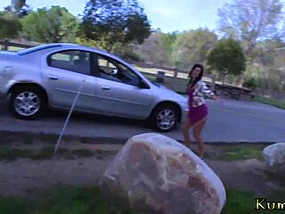 Ashli orion from kumalott gets a facial on her small tits