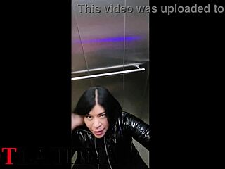 Neighbor's Mother-In-Law Fucked In Elevator Gym Sex With Cumshot And Anal