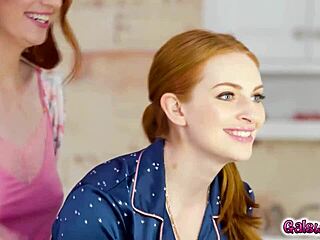 Aria Carson and Maya Kendrick's Pajama Party Turns Into Lesbian Confessions and Hot Action