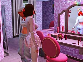 taboo stepsister slut gangbanged hard by visitors in humiliating hentai sims 4