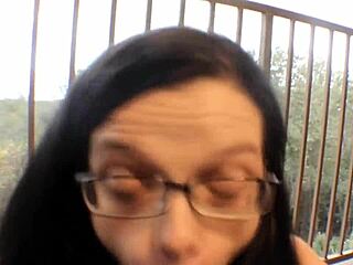 Nerdy delivery girl, how’s that big black cock in your ass?