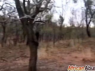 Horny African Babe Blows White Cock in Car 😈