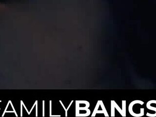 watching movies turns wild with stepsister Karlee Grey and Charlotte Cros scissoring.