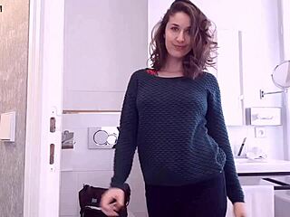 European Big Ass French Beauty Teases in Style