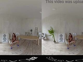 Stasyqvr Presents 180 Vr Experience With Meganq Undressing In Body Stockings, Revealing Beautiful Shaved Body