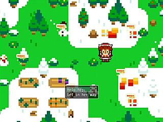 Poppy from LOL gets covered in hot cum for Christmas.