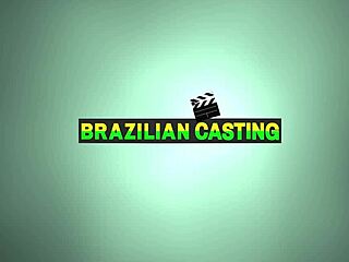 Big ass Brazilian brunette moans loudly while getting fucked by the painter actor