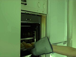 Miriam prado plays the role of a kinky chef in this video