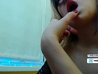 Stepdaughter says, Daddy, watch me lick and play with tits