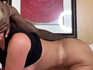 Big Black Cock Rome Major Bangs Kaden Kole's Pussy in Doggystyle and Cums in Her Mouth.