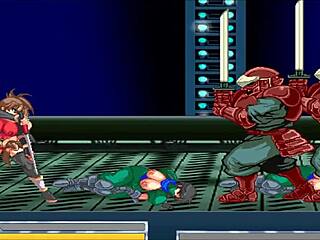 Asukina's Rough Sex Wrestling with Huge Cock on Antique Ring in Hentai