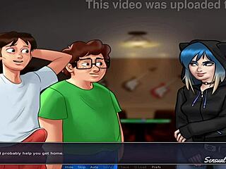 Oh wow, the nerd from Summertime Saga craves my monster cock for deepthroat!