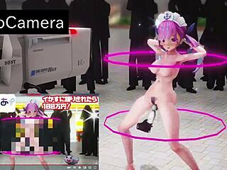 Hololive Minato Aqua Teasing in 3D Hentai Dance