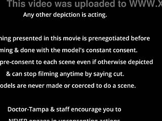 Freshman Sheila Daniels orgasms from Hitachi wand by Doctor Tampa