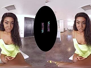 Vrallure Amari indulges in playful cowgirl sessions with toys and shaved pussy