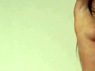 Petite Teen Boldly Shows Off Shiny Gold PVC Lingerie Fitting Her Small Tits Perfectly