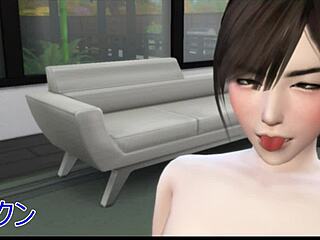 Original cartoon animation featuring sex and cum