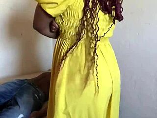 Ebony lady enjoys cunilingus, doggystyle, and cumshot in homemade sex