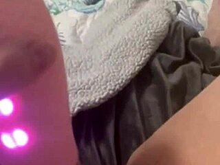 Masturbating with backup toy