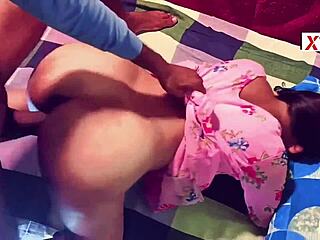 Watch this slim desi college girl get fucked doggystyle with a hard creampie.