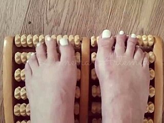 detailed barefoot foot massage for relaxation and comfort